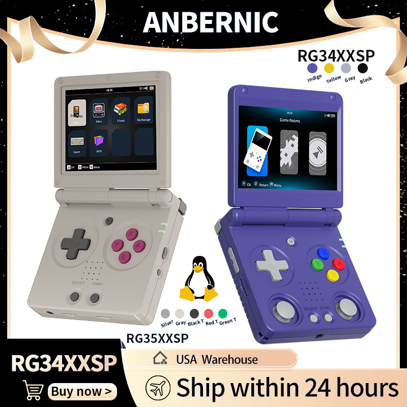 Retro Gaming Design - Anbernic RG34XXSP RG35XXSP Konsola Przenośna z