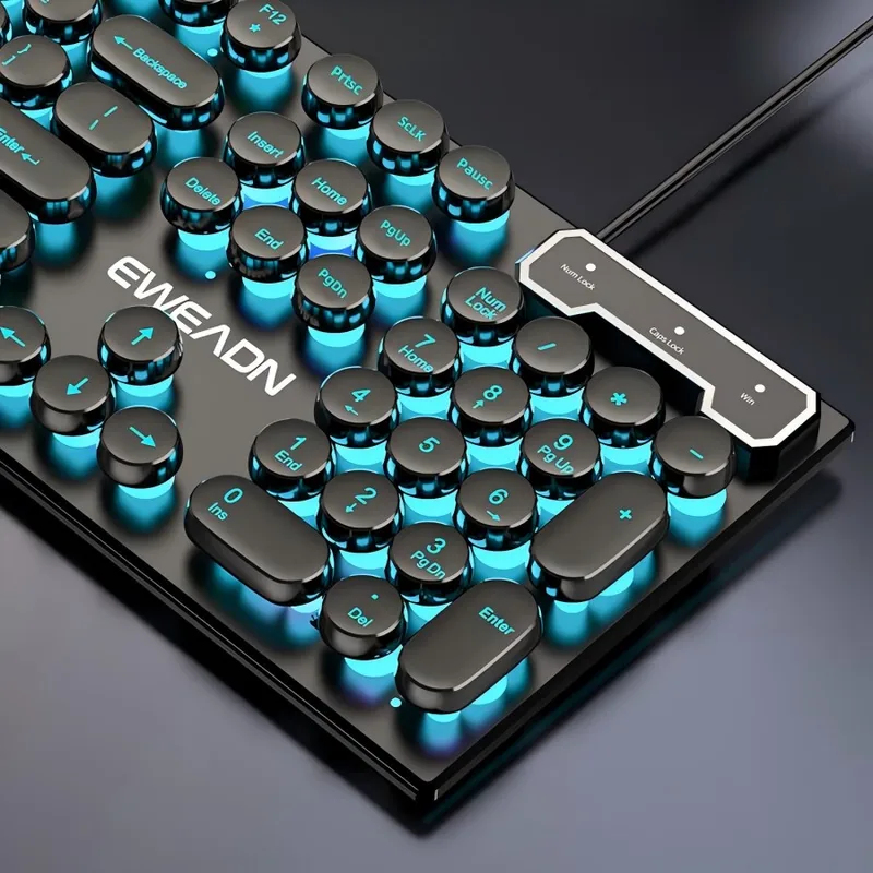 Retro Gaming Keyboard - Zestaw klawiatura i mysz w stylu