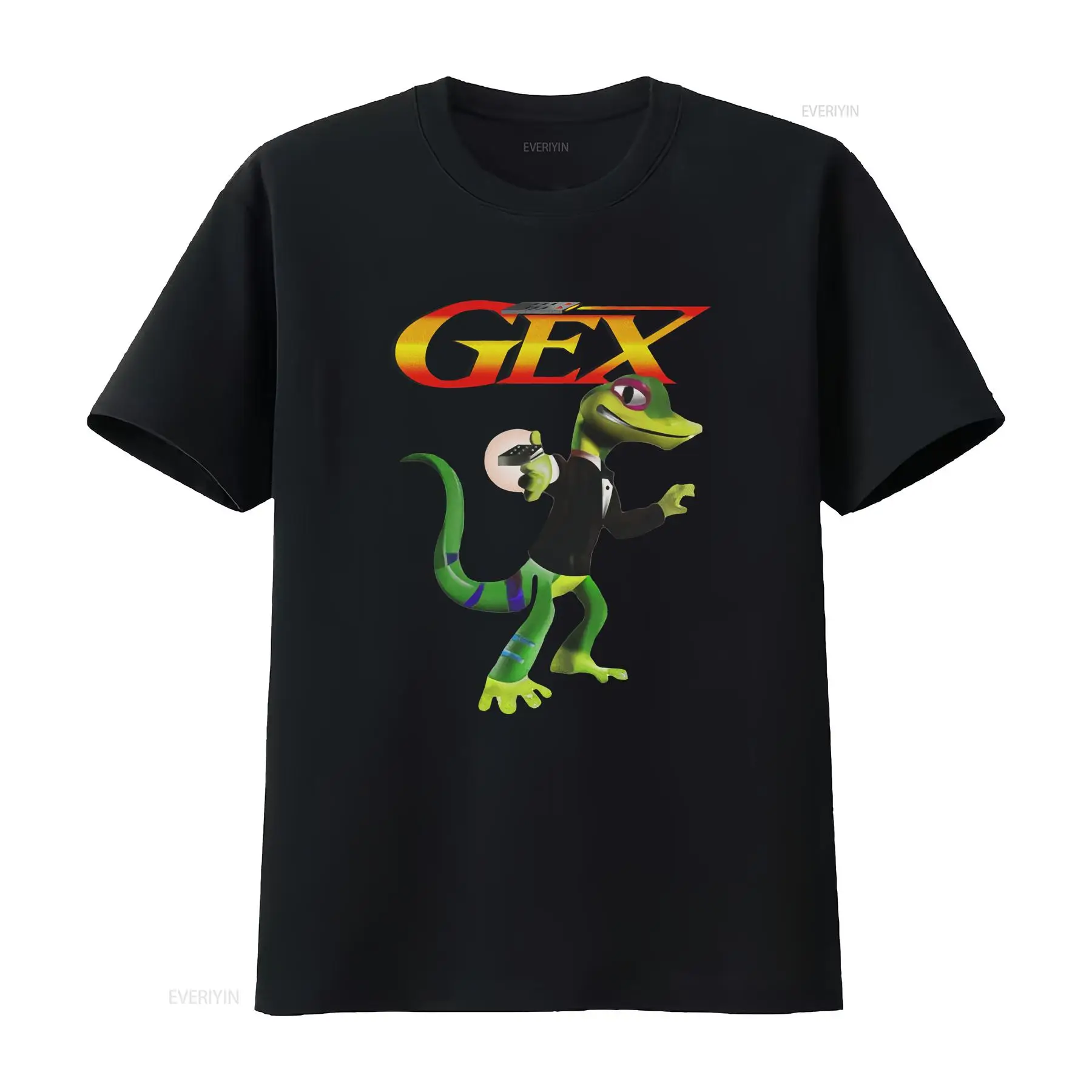 Retro Gaming Design - Koszulka Gecko Game PS1 Klasyczne Gry