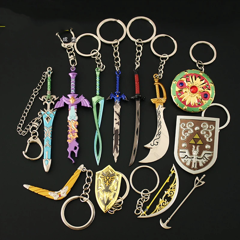 Retro Gaming Keychain - Breloczki Zelda Link Miecz Mistrza, breloki