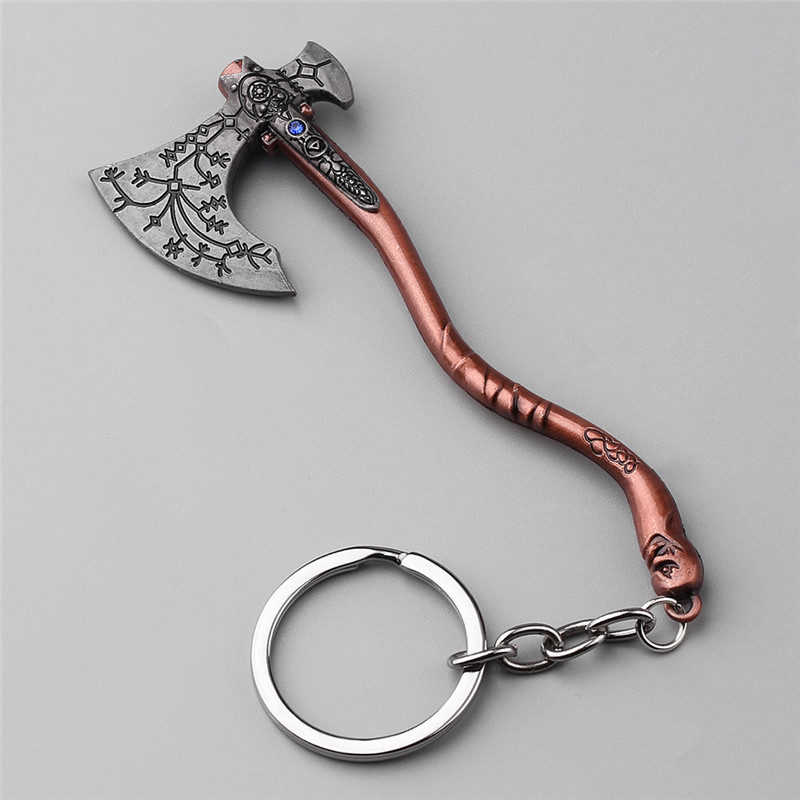 Retro Gaming Keychain - Biżuteria punkowa God Of War 4