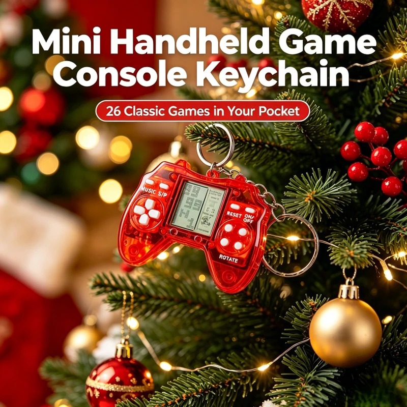 Retro Gaming Keychain - Specjalny Przezroczysty Mini Gamepad w Kształcie
