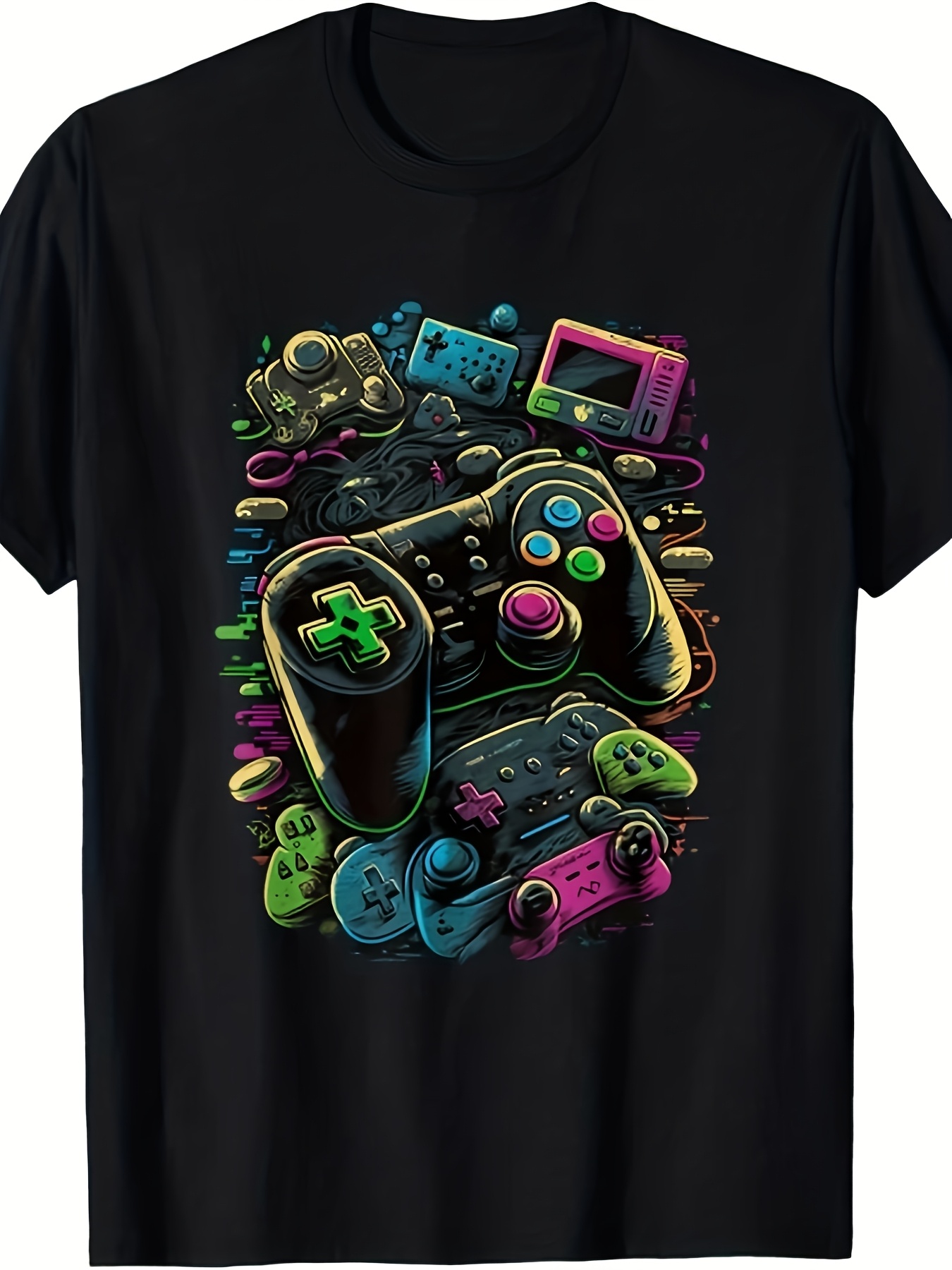 Retro Gaming Design - Męska unisexowa koszulka dla graczy z