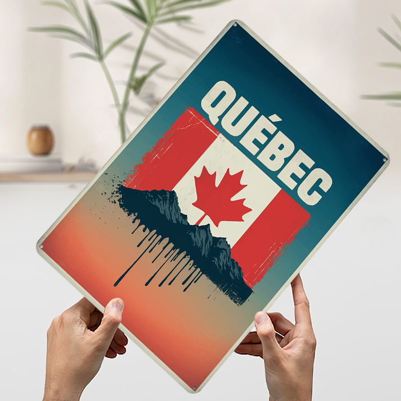 Plakat z motywem Quebecu, druk – Retro Gaming Quebec recenzja i cena