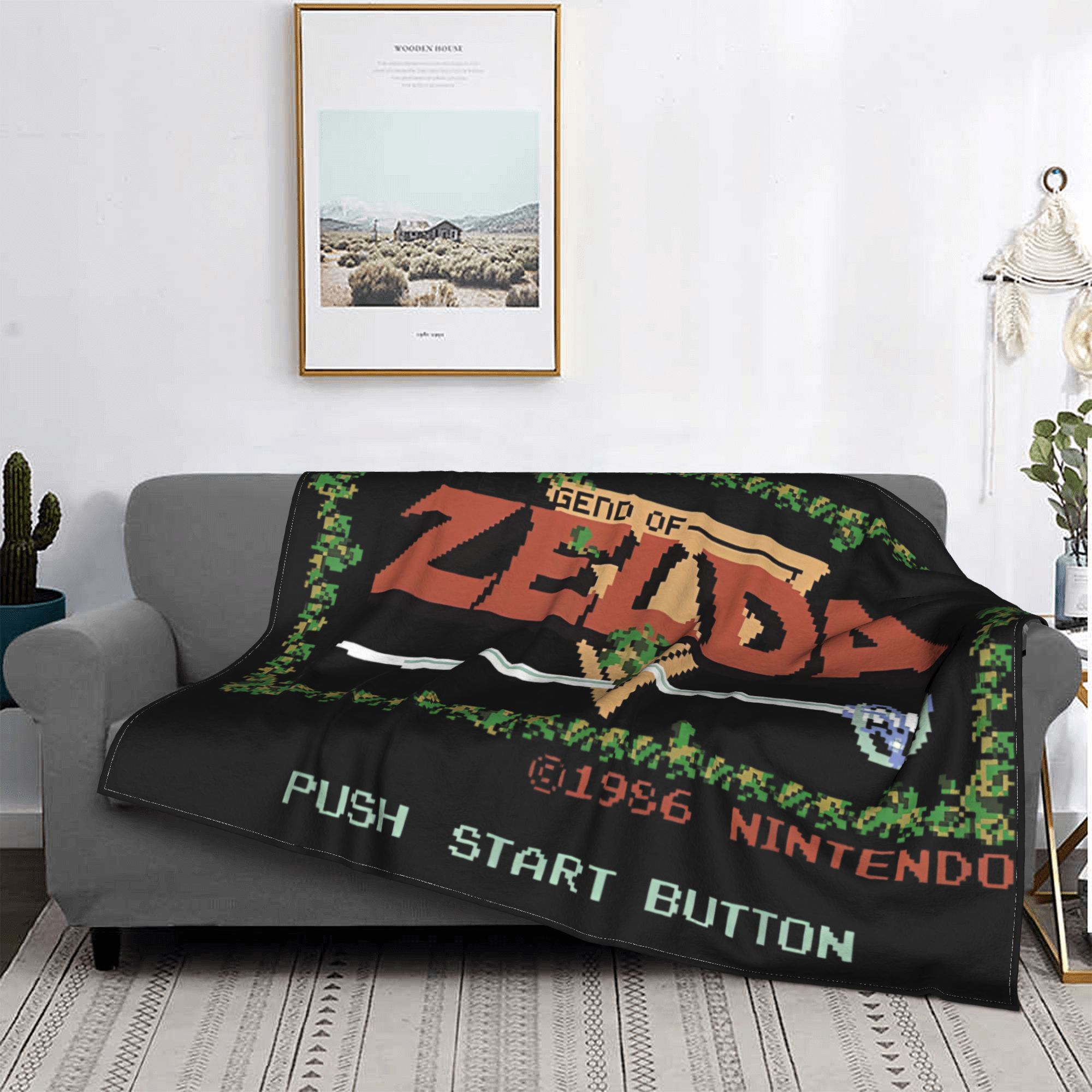 Z-Zelda Legends Koc flanelowy  – Retro Gaming Zelda recenzja i cena