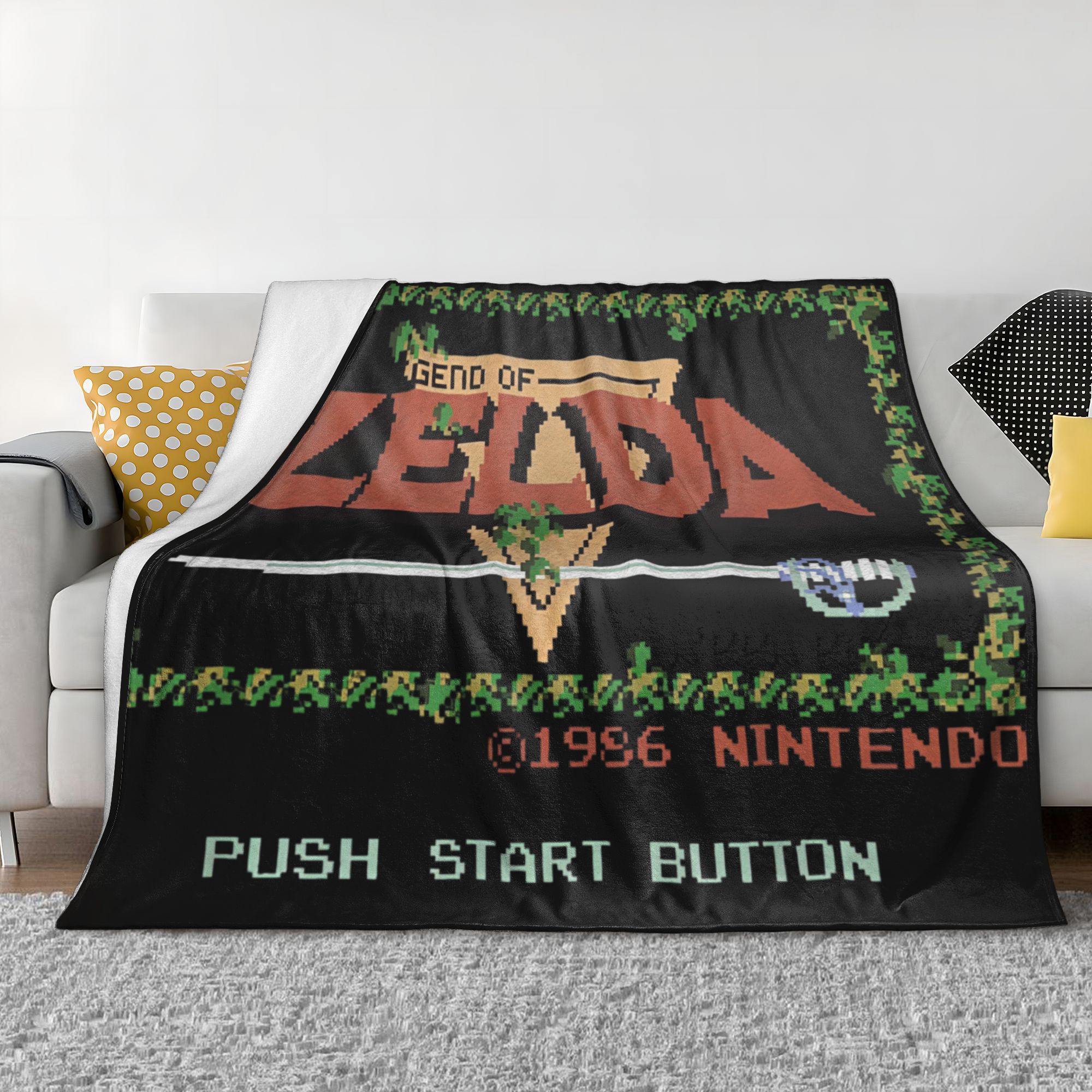 Z-Zelda Legends Koc flanelowy  – Retro Gaming Zelda recenzja i cena