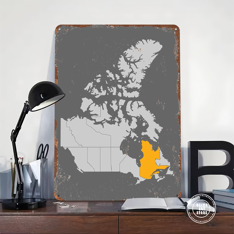Mapa Kanady z podkreśloną Queb – Retro Gaming Quebec recenzja i cena