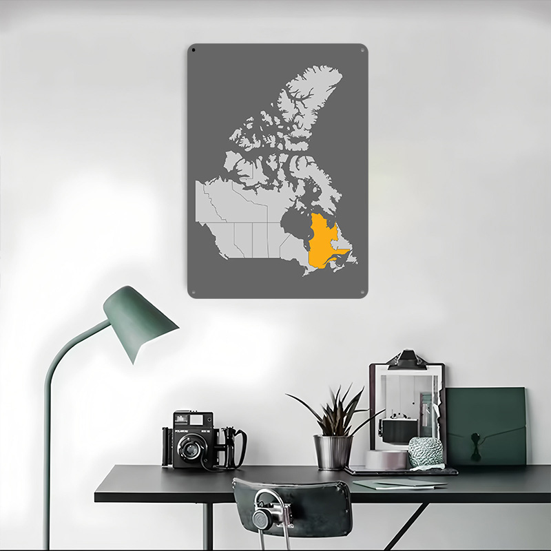 Mapa Kanady z podkreśloną Queb – Retro Gaming Quebec recenzja i cena