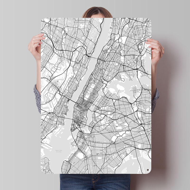 Plakat z mapą Nowego Jorku, pe – Retro Gaming York recenzja i cena