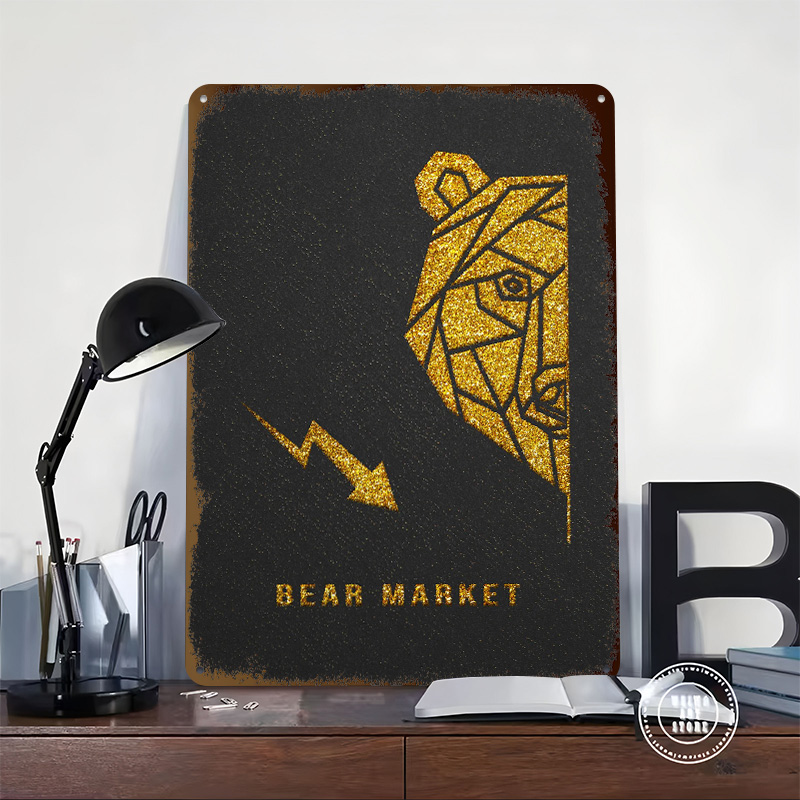 Plakat Metalowy Złoty Niedźwie – Retro Gaming Market recenzja i cena