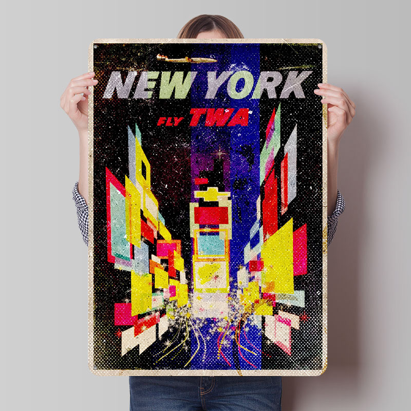 Plakaty z blachy New York Fly  – Retro Gaming York recenzja i cena