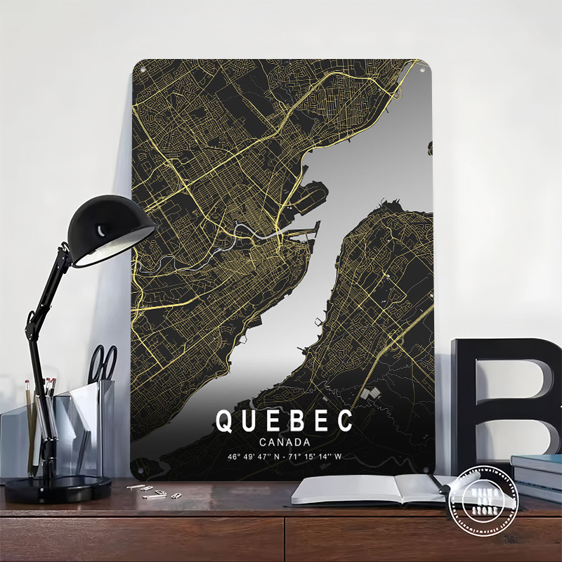 Mapa miasta Quebec w srebrnym  – Retro Gaming Quebec recenzja i cena