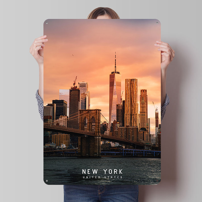 Plakat z blachy New York, pers – Retro Gaming York recenzja i cena